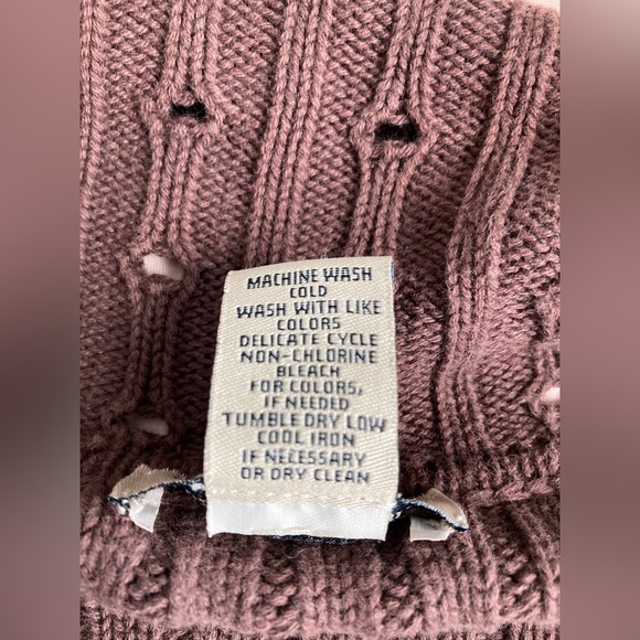 Vertical Design brown double zip knit jacket sweater rib knit construction ☆♡☆♥︎ - Picture 9 of 9